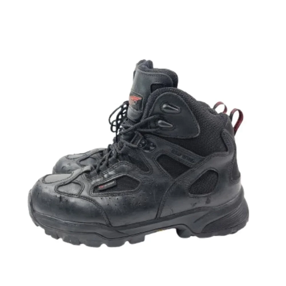 Red Wing Boots Men's Black Truhiker Waterproof Safety Toe Hiker Boots Size 9D
